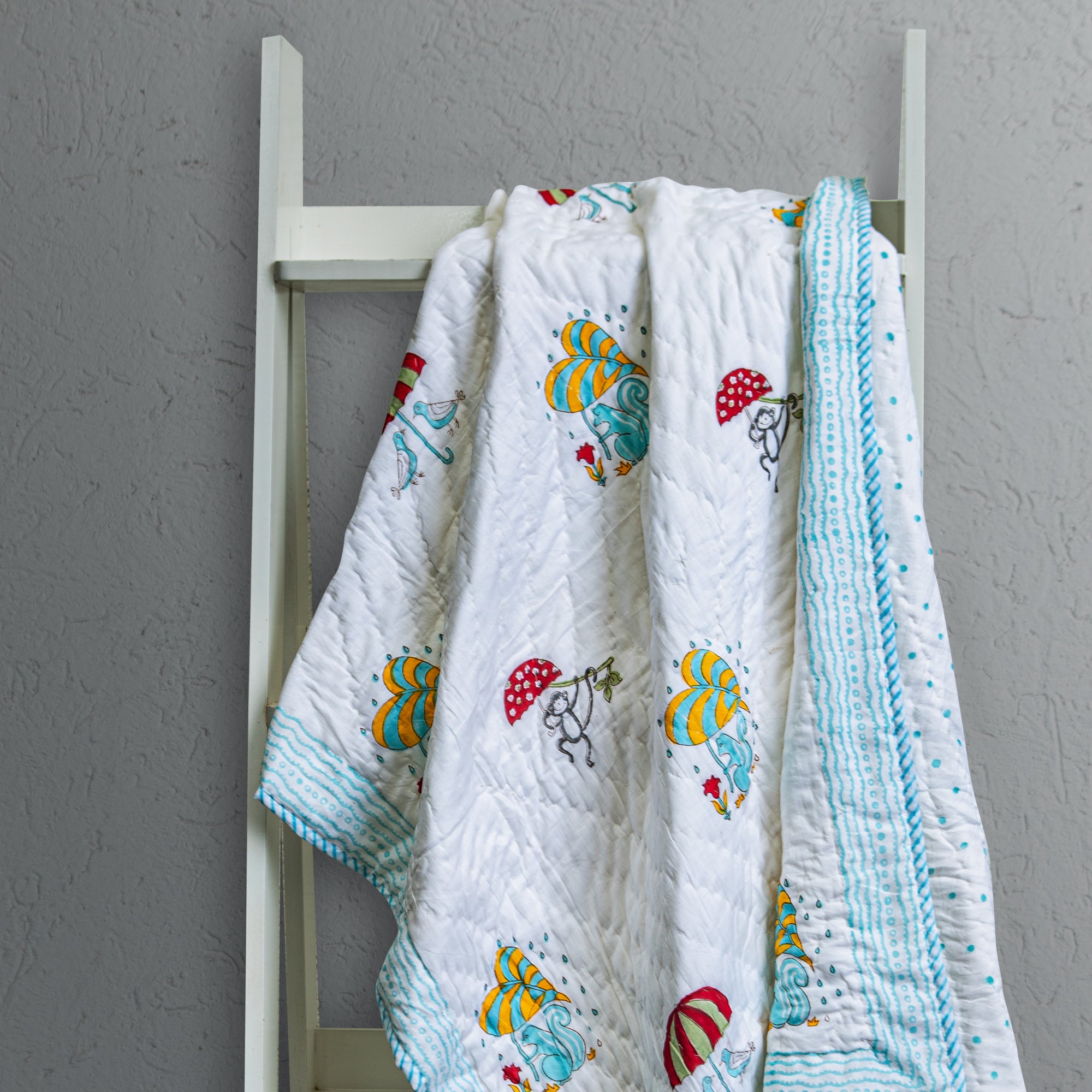Monkeying Around Muslin Baby Quilt