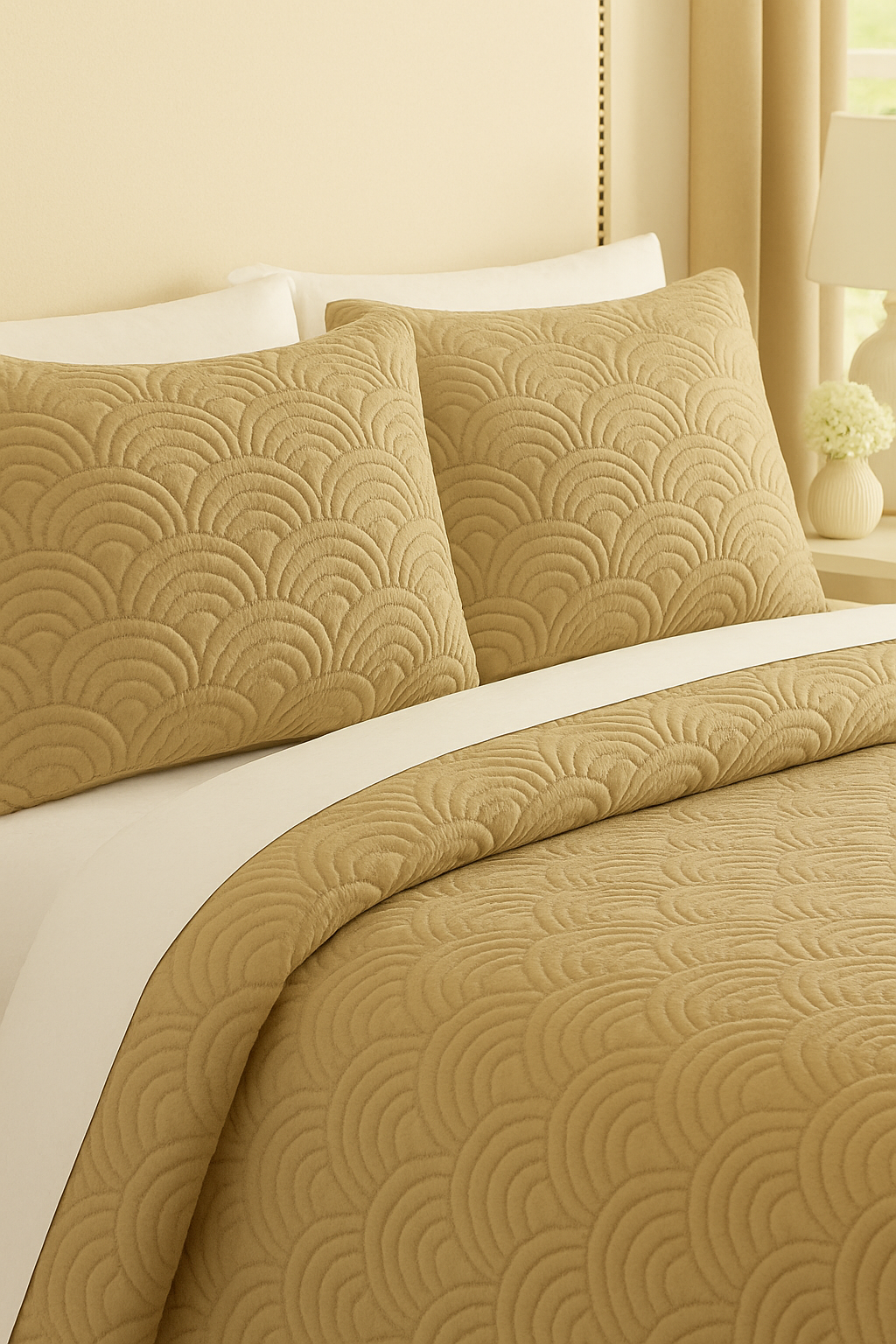Morning Glow - Cotton Bedcover with two matching pillow covers