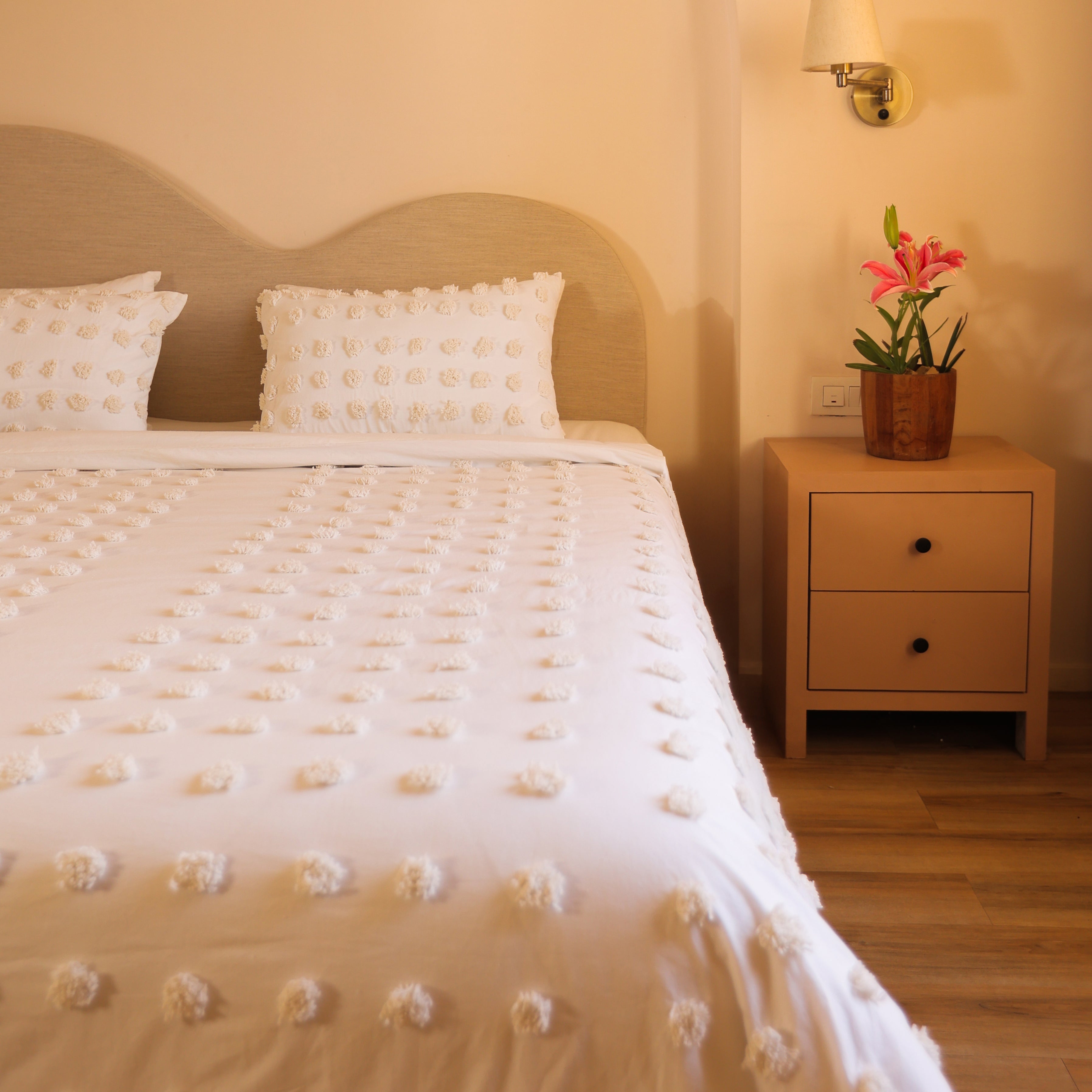Sugar Crush White Pure Cotton Bedding
