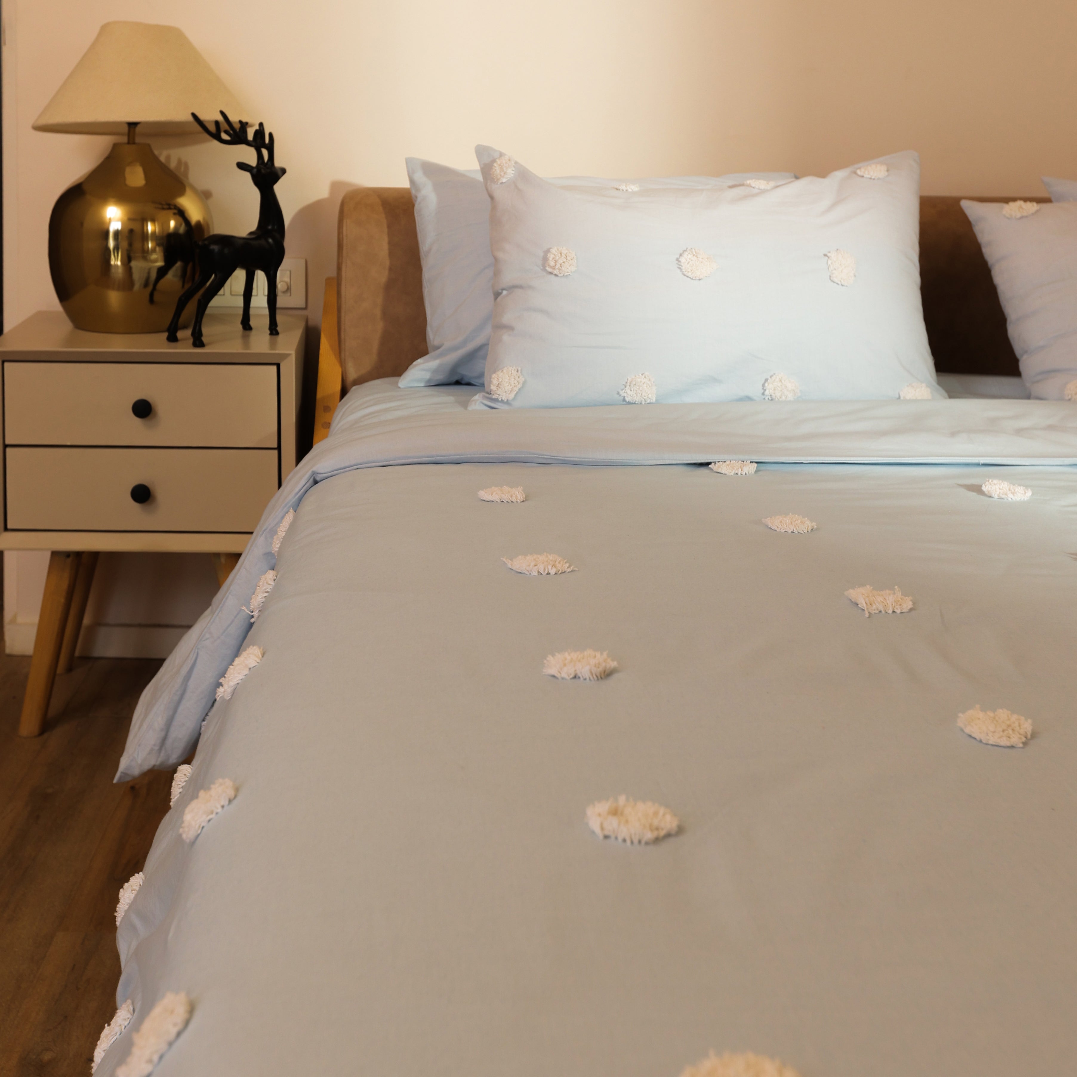 Blue Polka Dots Pure Cotton Bedding