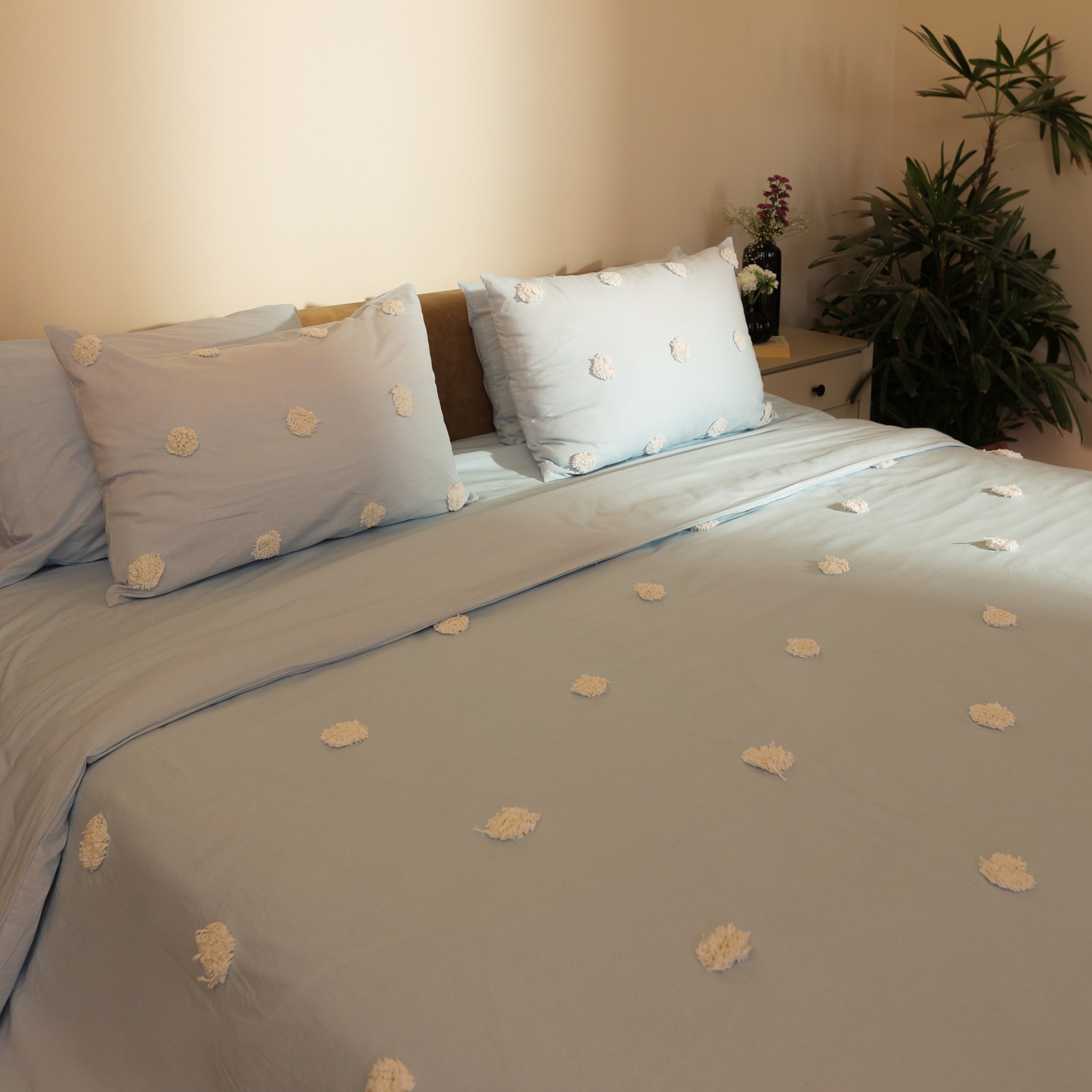 Blue Polka Dots Pure Cotton Bedding