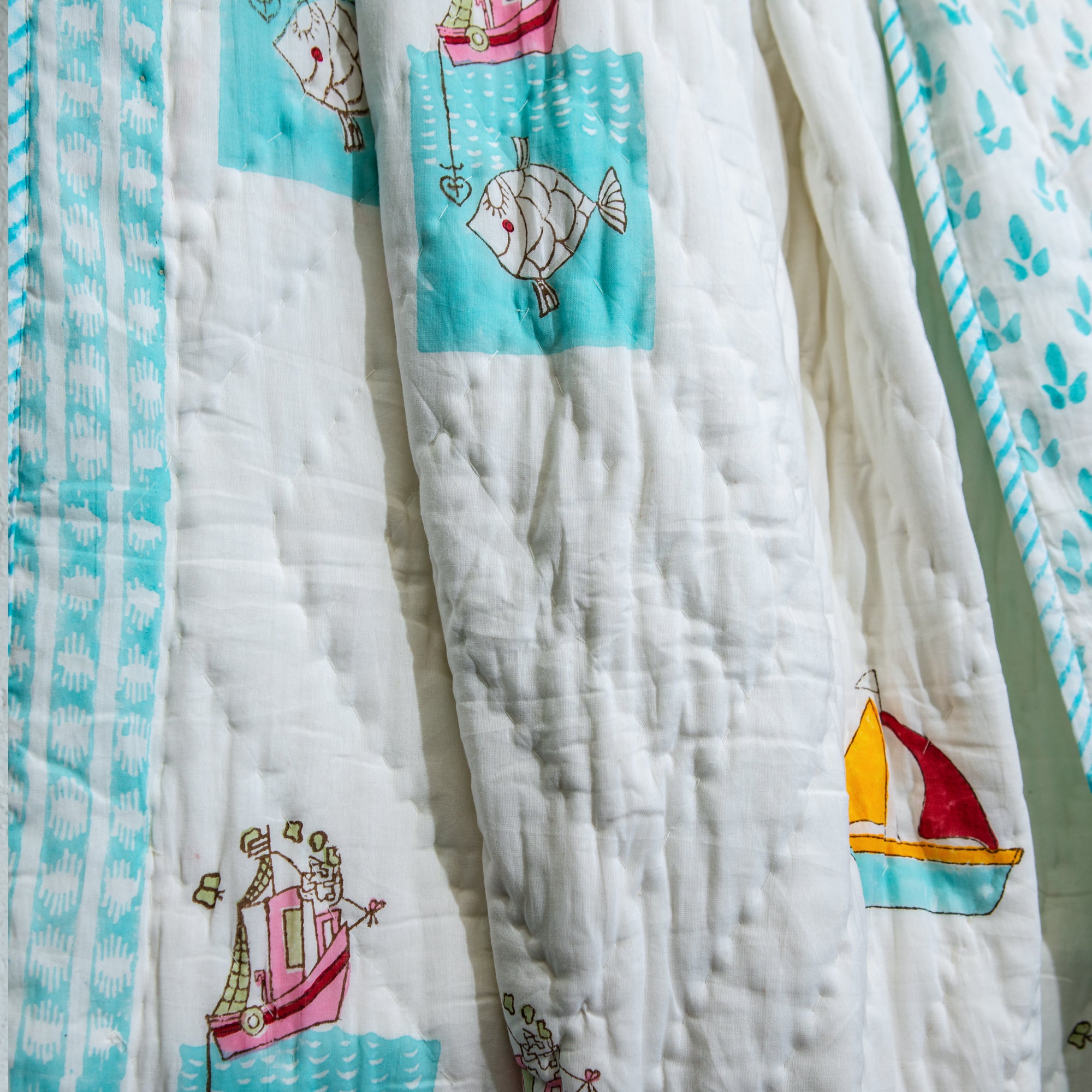 Sail Away Muslin Baby Quilt