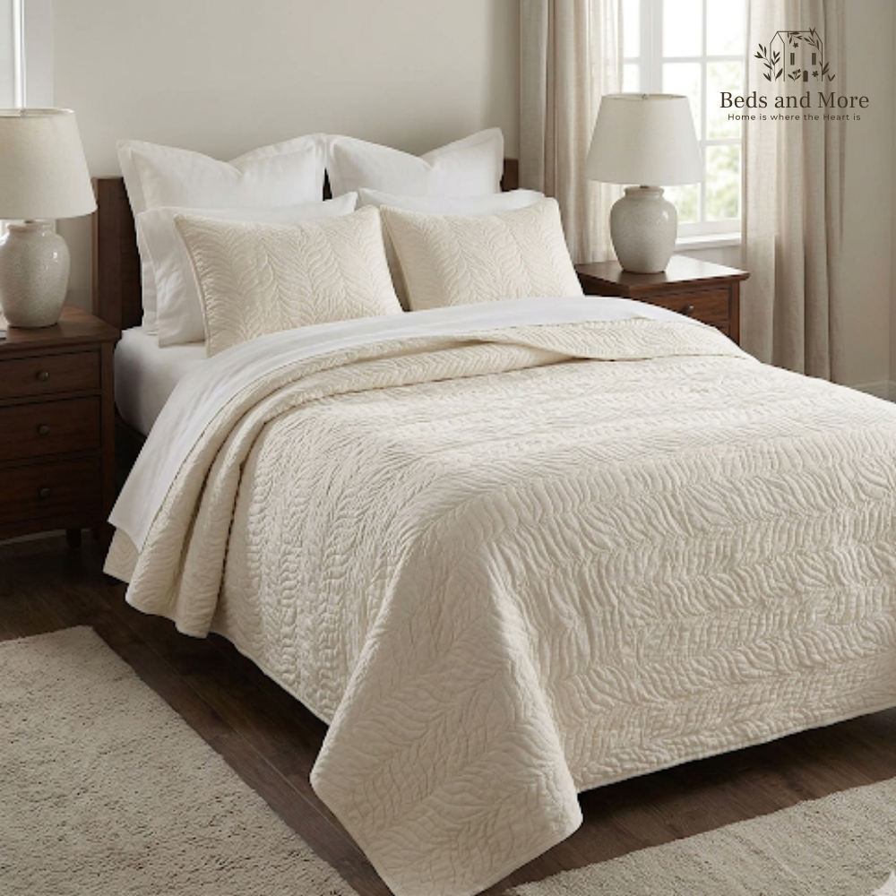 Warm Glow Cotton Bedcover with two matching pillow covers