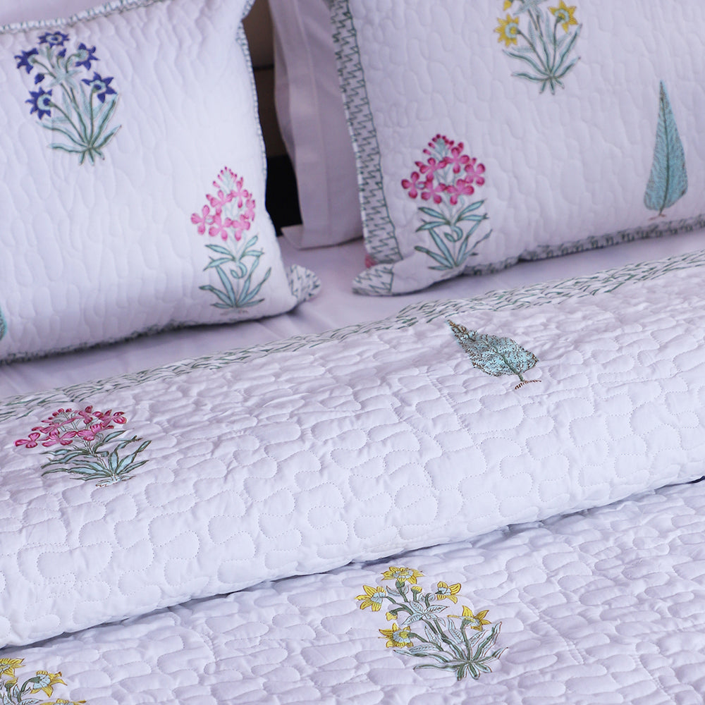 Luxe Blush - Pure Cotton Bedcover with two Matching pillow covers