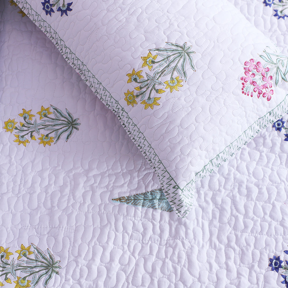 Luxe Blush - Pure Cotton Bedcover with two Matching pillow covers
