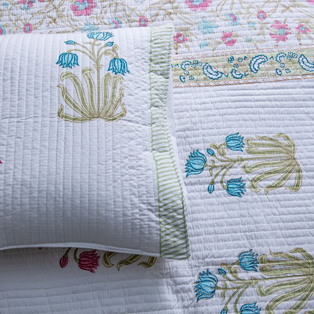Regal Symphony- Pure Cotton Bedcover with two matching pillow covers
