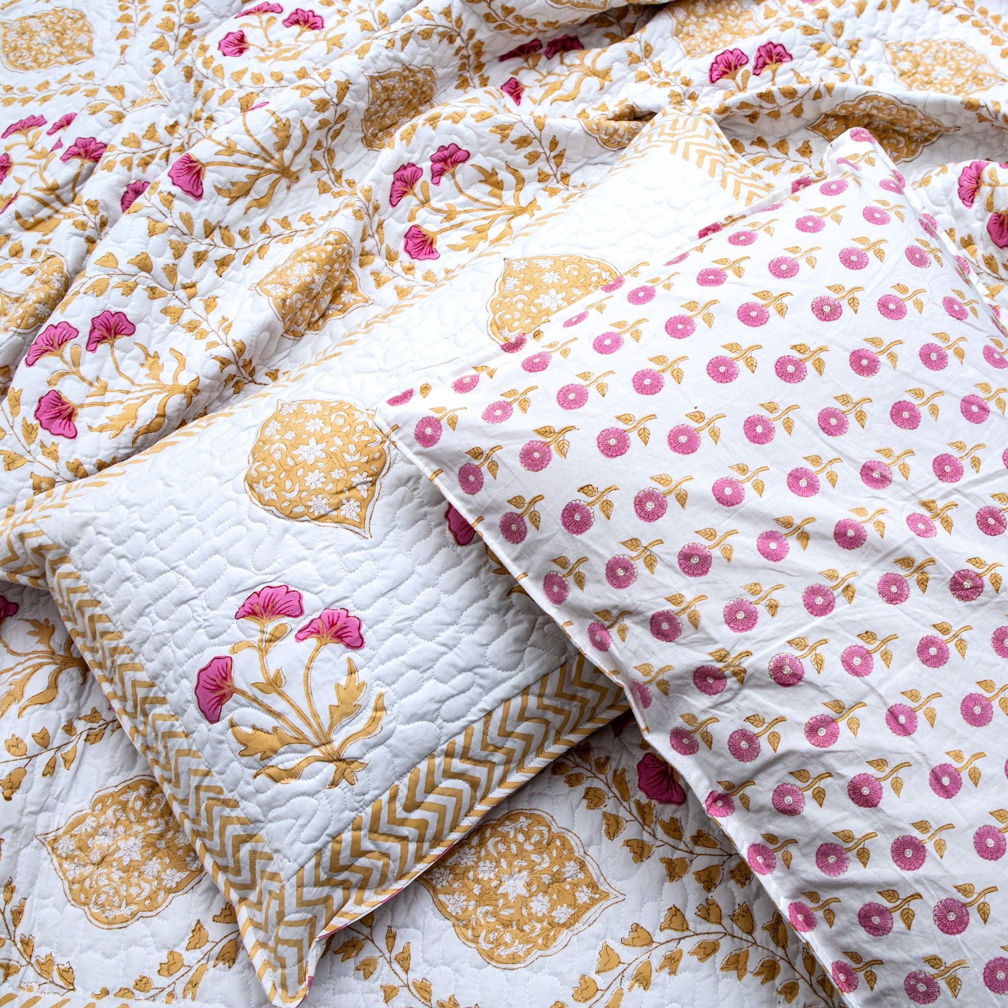 Dream Weave - Pure Cotton Bedcover with two matching pillow covers