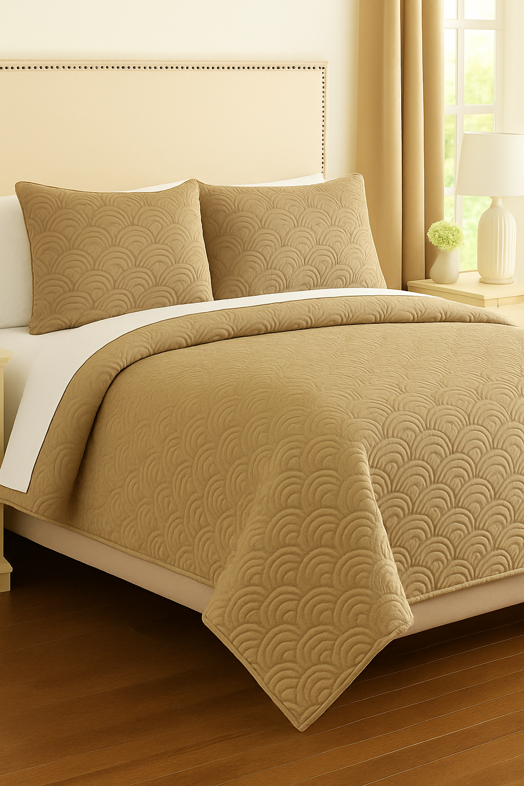 Morning Glow - Cotton Bedcover with two matching pillow covers