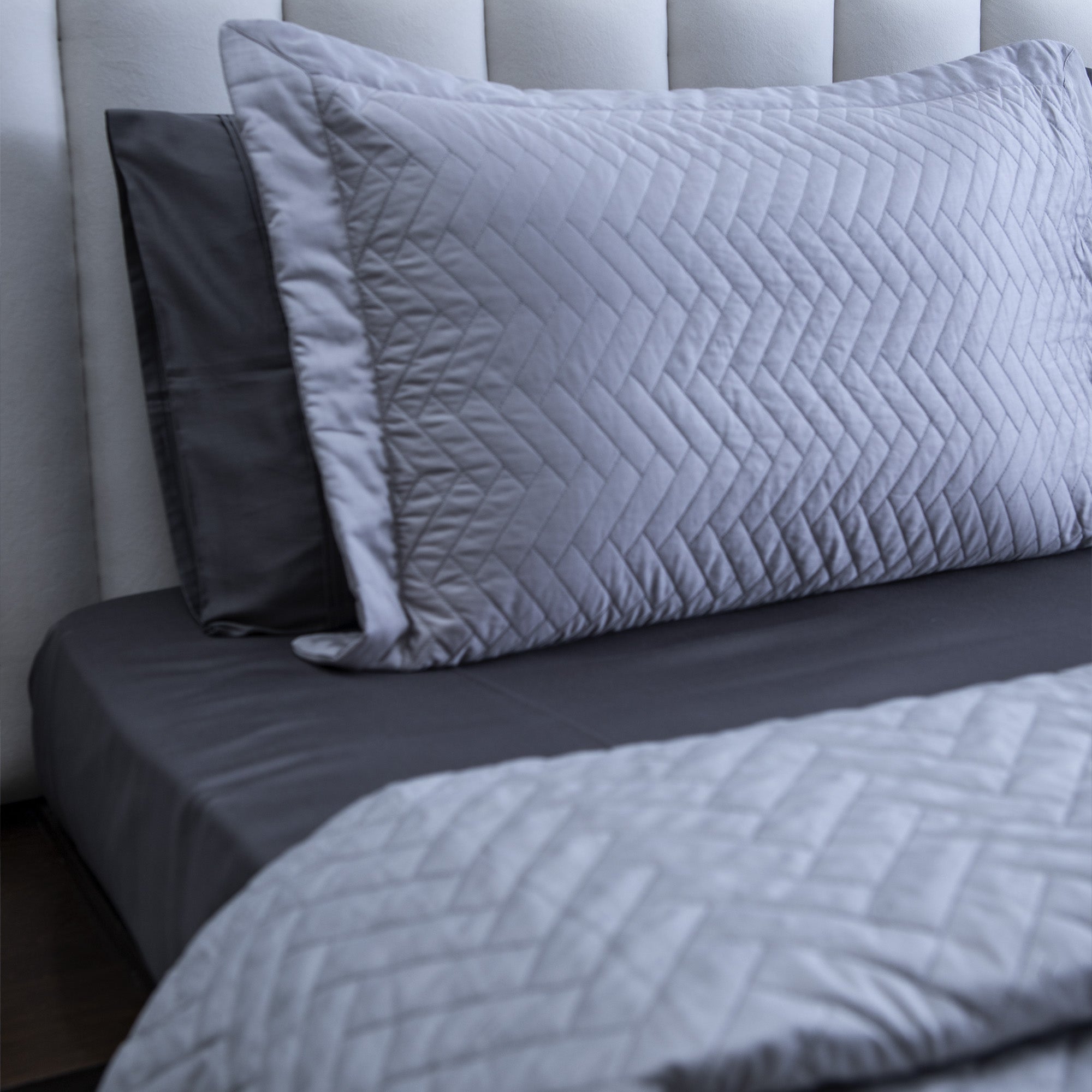 Plush Luxe QUILTED BEDCOVER SET - SUPER KING BEDCOVER WITH TWO MATCHING PILLOW COVERS