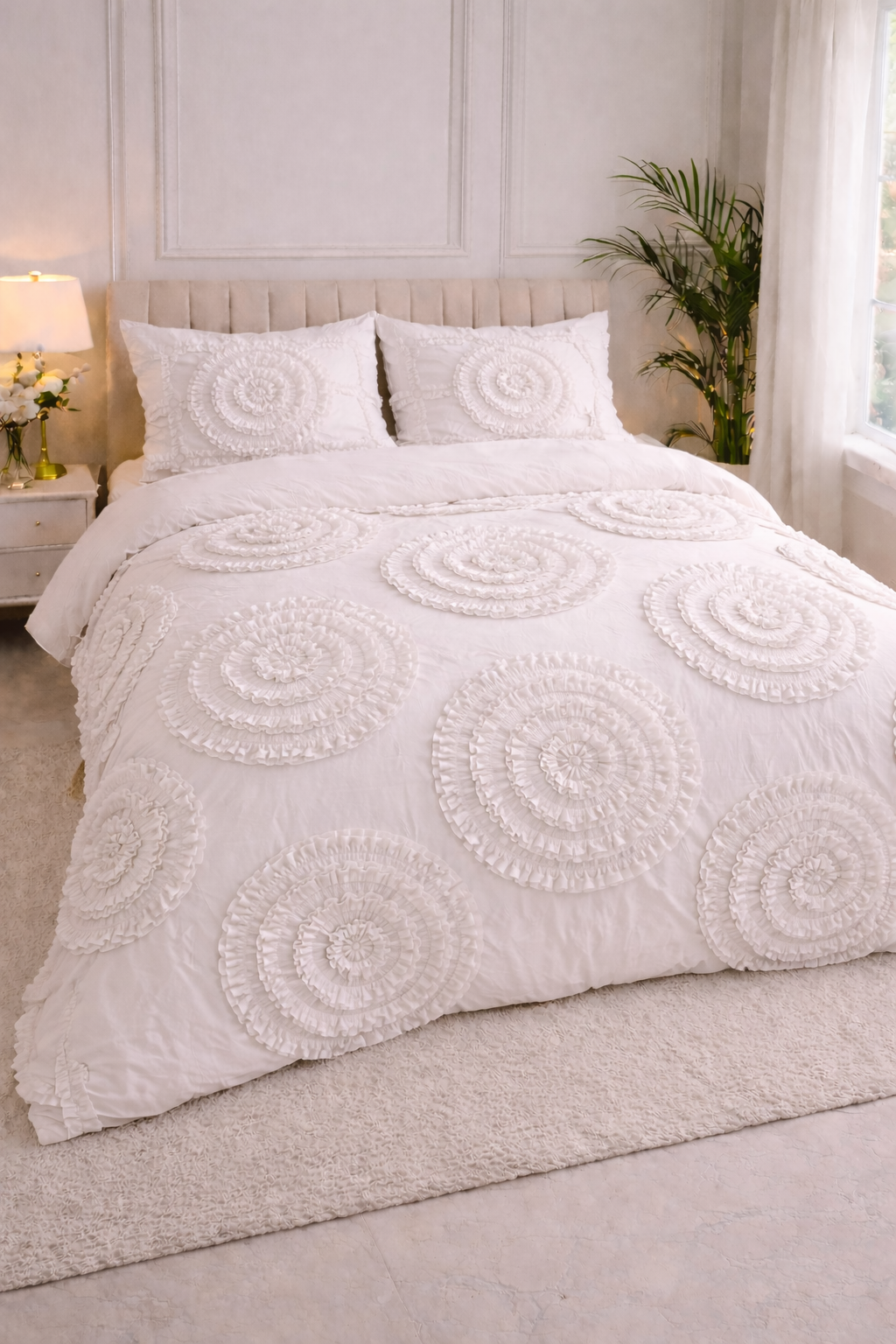 The Flower Ruffled Bedding Set