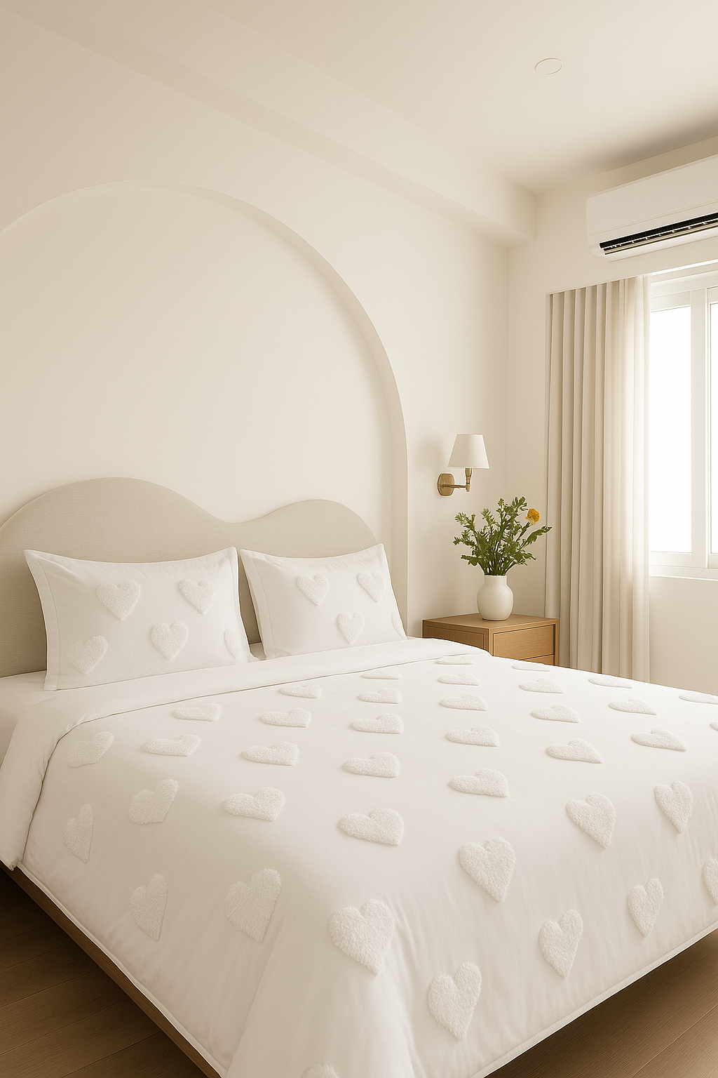 Cloud Full of Hearts Pure Cotton Bedding