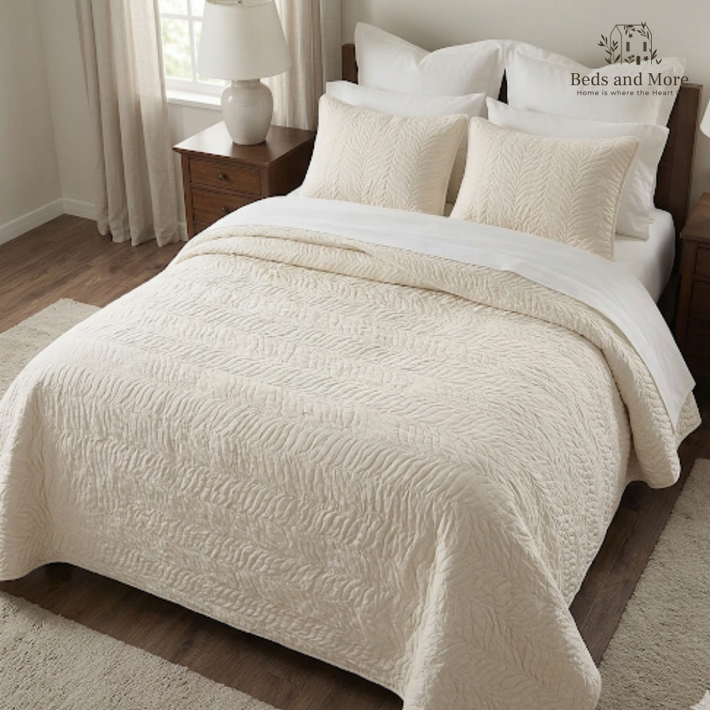 Warm Glow Cotton Bedcover with two matching pillow covers