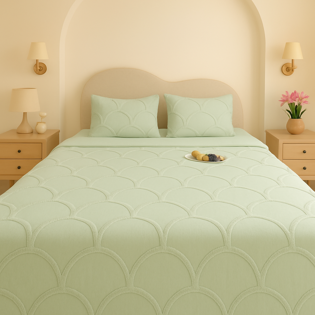 The Sage Green Daffodils Pure Cotton Bedding