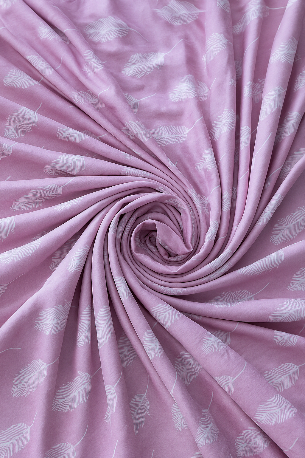 Pink Feather - Reversible Single Cotton Dohar