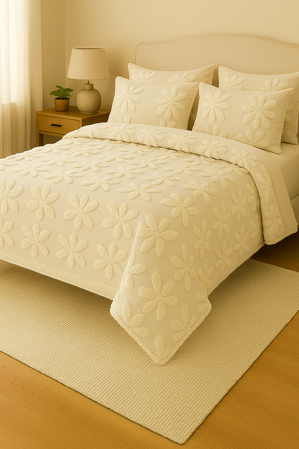 Floral Textures Pure Cotton Bedding