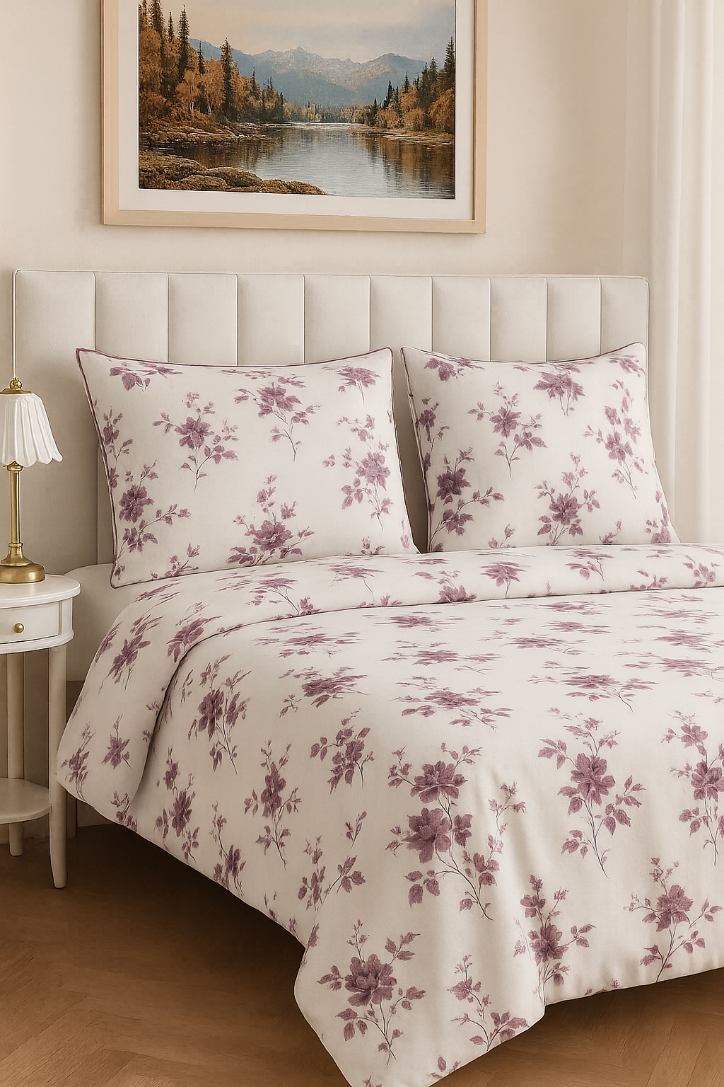 Floral Fun - Cotton Bedsheet Set with Two Pillow Covers