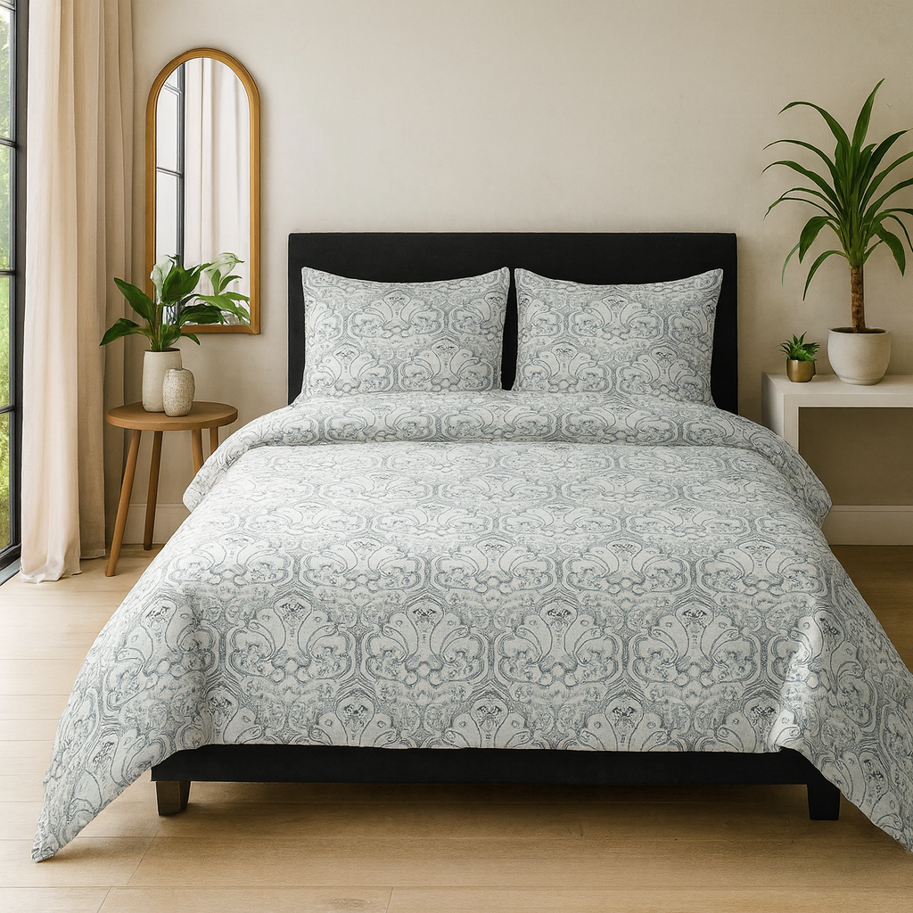 Pure Motifs - Cotton Bedsheet Set with Two Pillow Covers