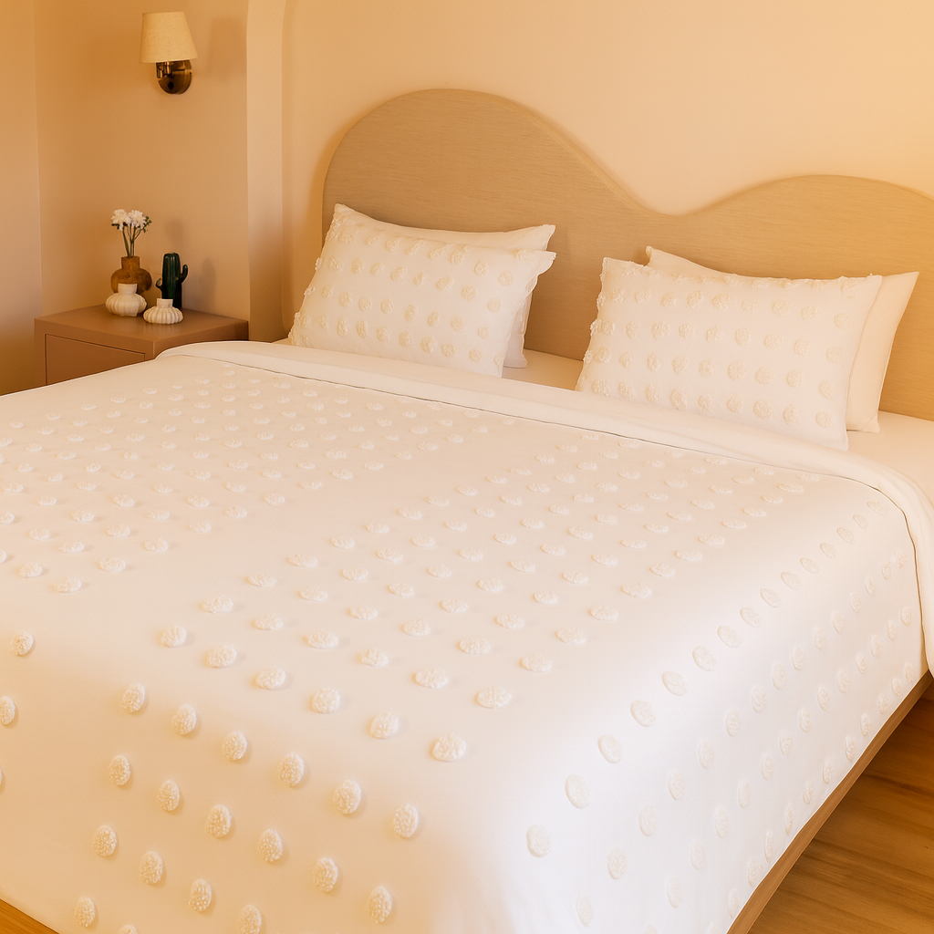 Sugar Crush White Pure Cotton Bedding