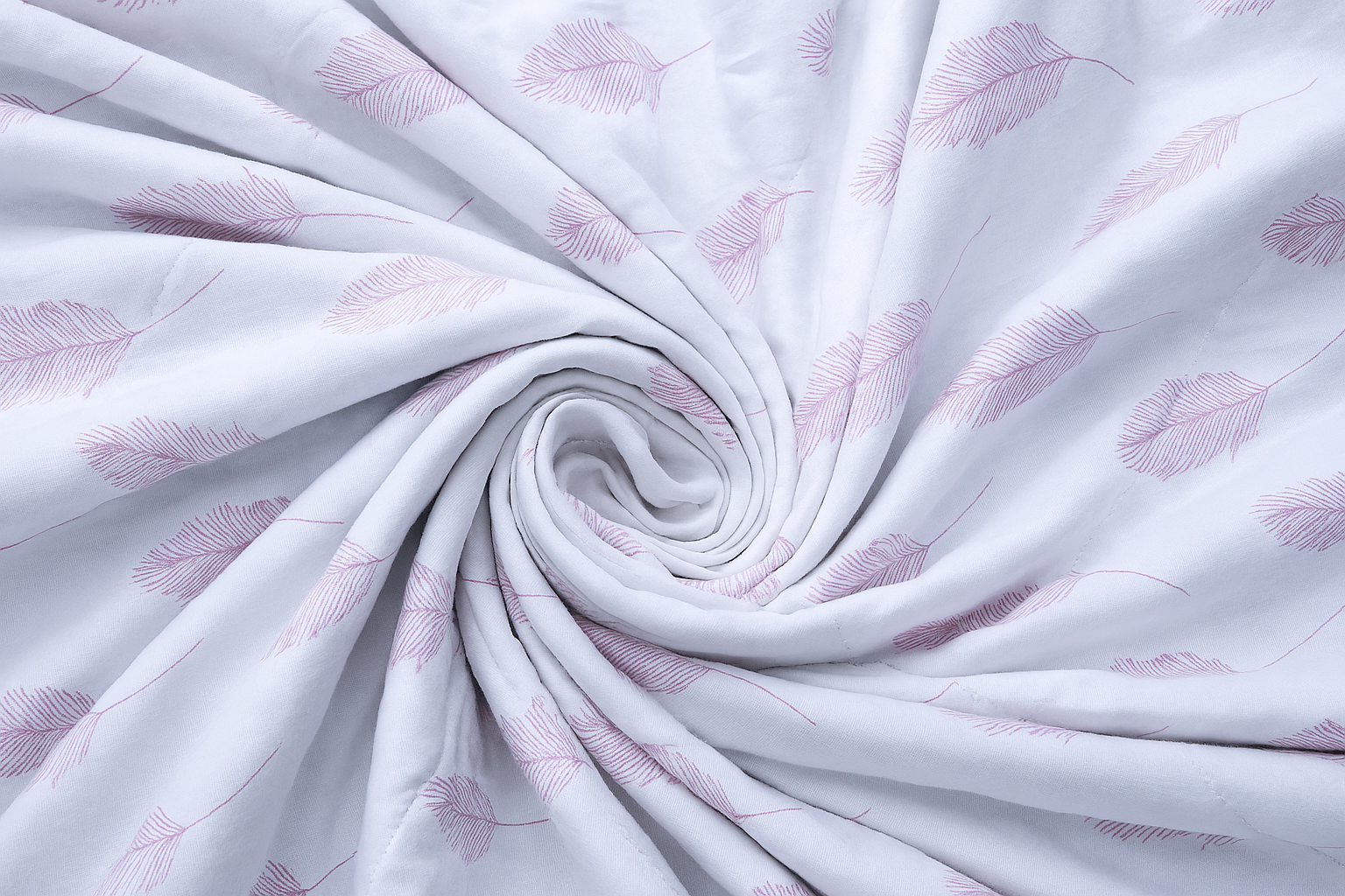 Pink Feather - Reversible Single Cotton Dohar