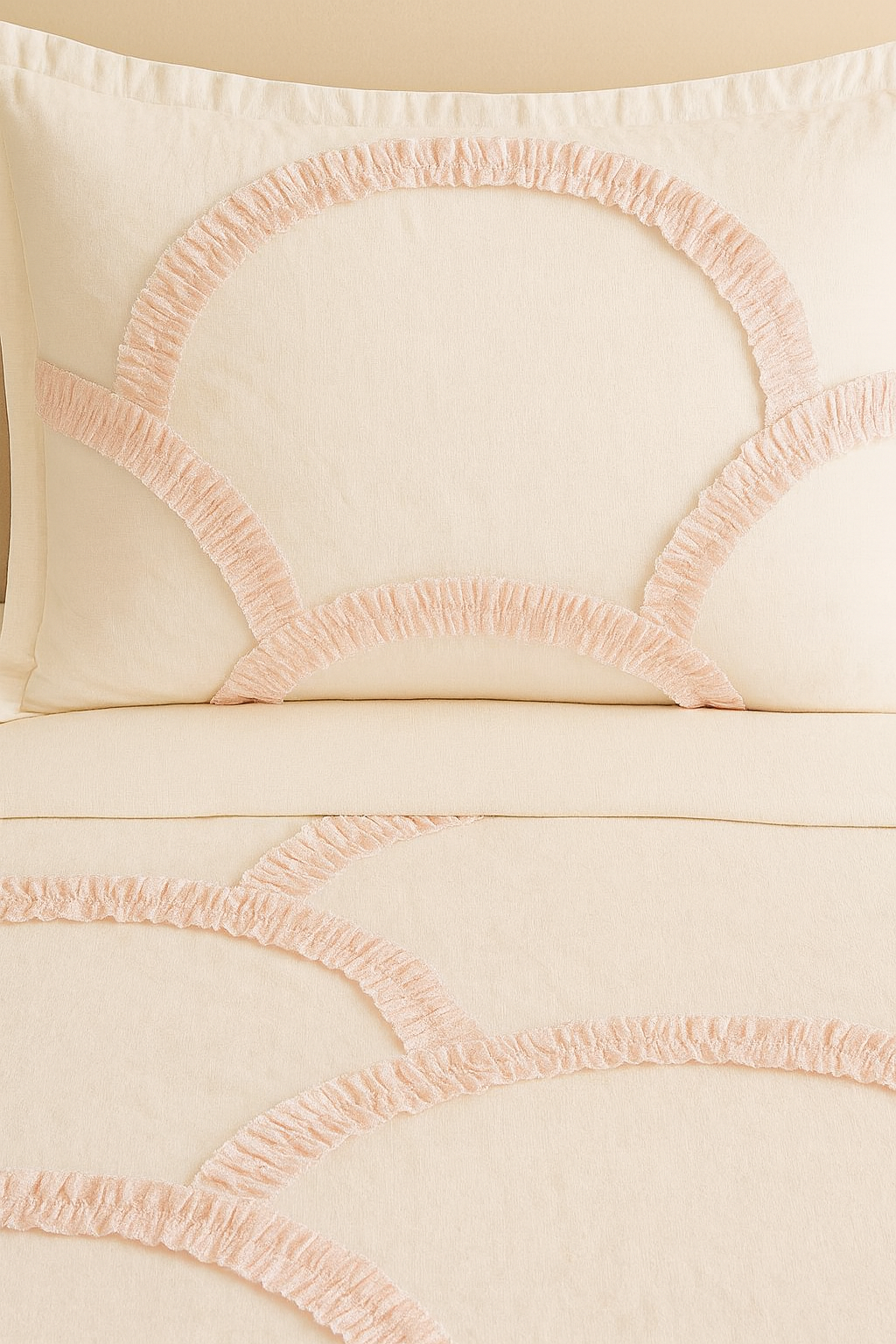 The Pink Ruffled Bedding Set