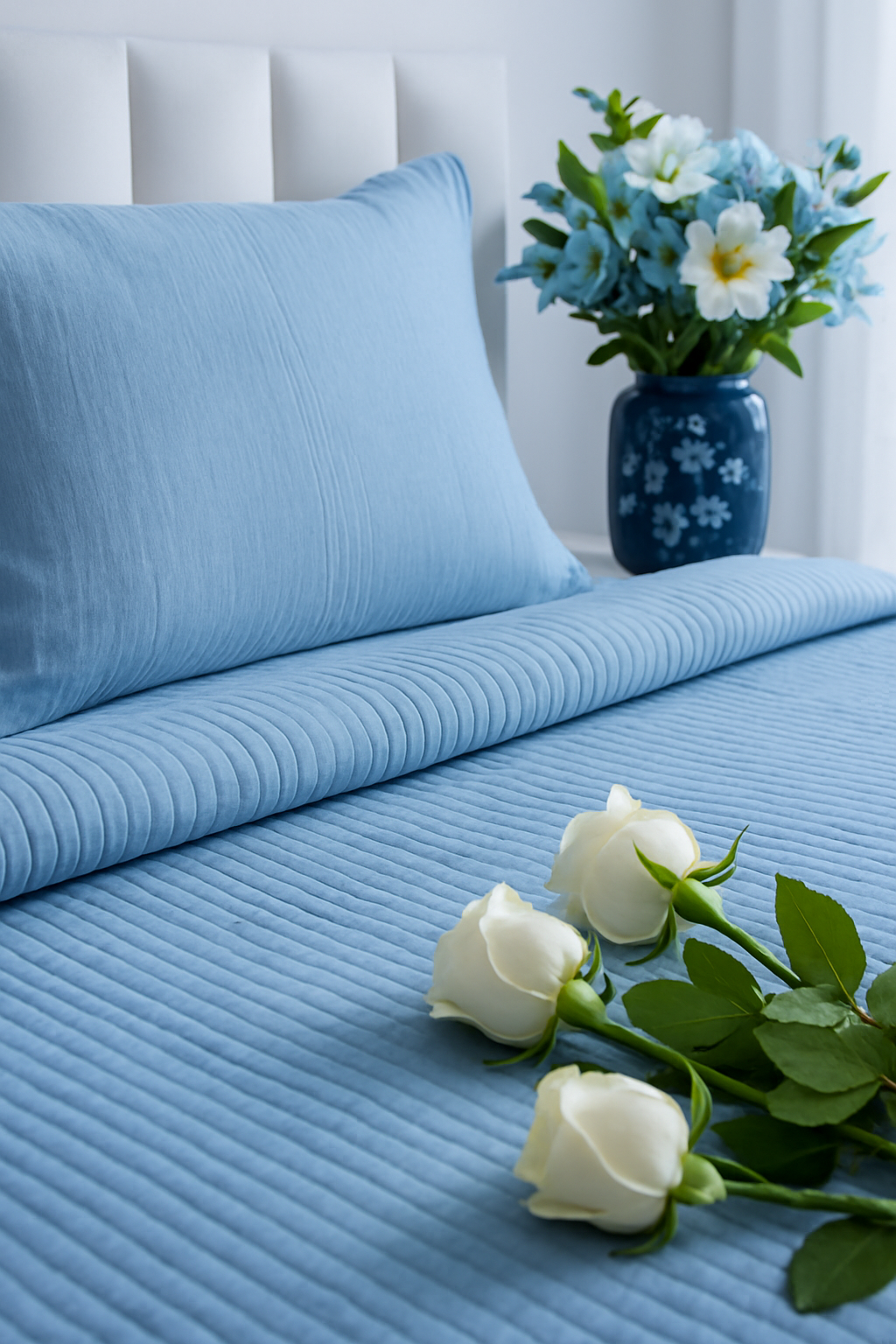 Seaside Serenity QUILTED BEDCOVER SET - SUPER KING BEDCOVER WITH TWO MATCHING PILLOW COVERS