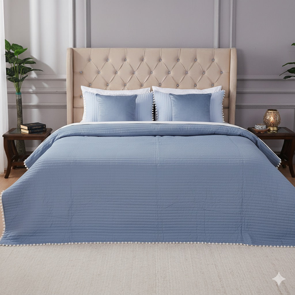 Supreme Elegance - Cotton bedcover with two matching pillow covers